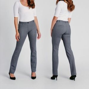 Betabrand Bristol Houndstooth Dress Pant Yoga Pants Staight Leg Sz XXL Petite